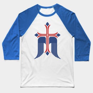 Cross of Jesus Christ and wings - a symbol of the Spirit Baseball T-Shirt